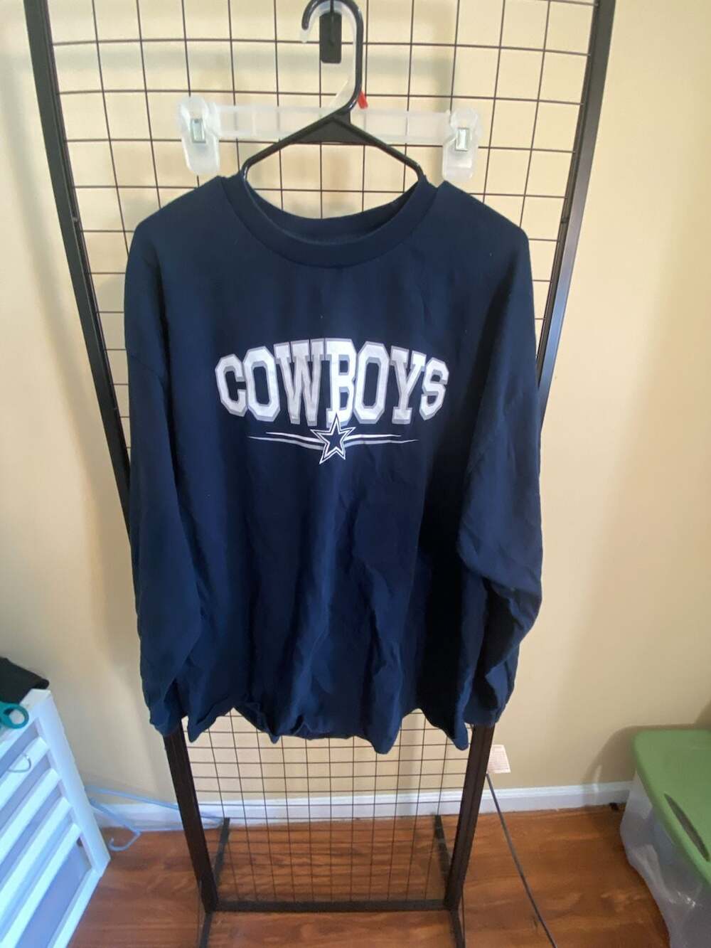 Dallas Cowboys Authentic Sweatshirt Size 2XL Navy Blue Long Sleeve